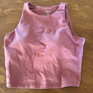 Old Navy power chill, athletic bra, M. Medium to light support. Warm orange.
